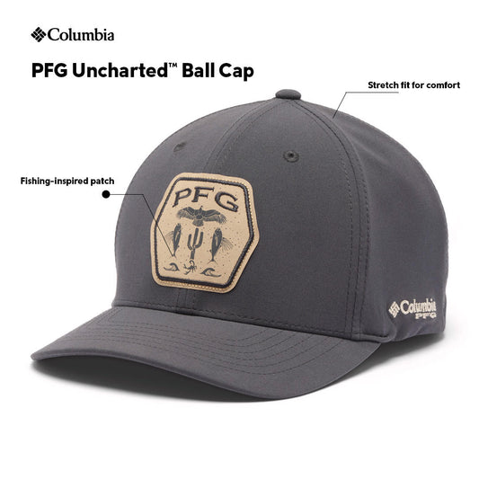 Columbia Unisex Grey PFG Uncharted Ball Cap