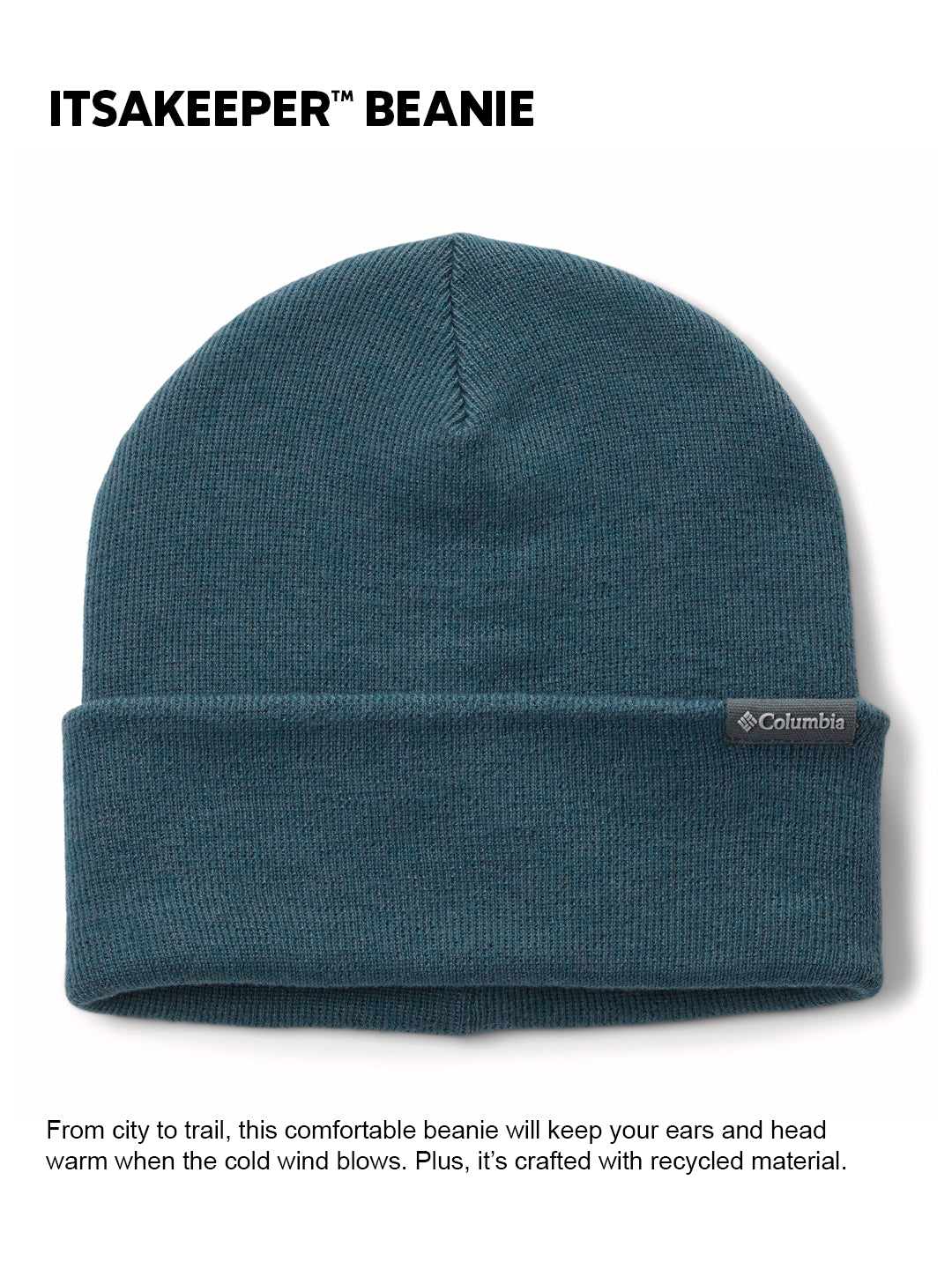 Columbia Unisex Blue Itsakeeper Beanie