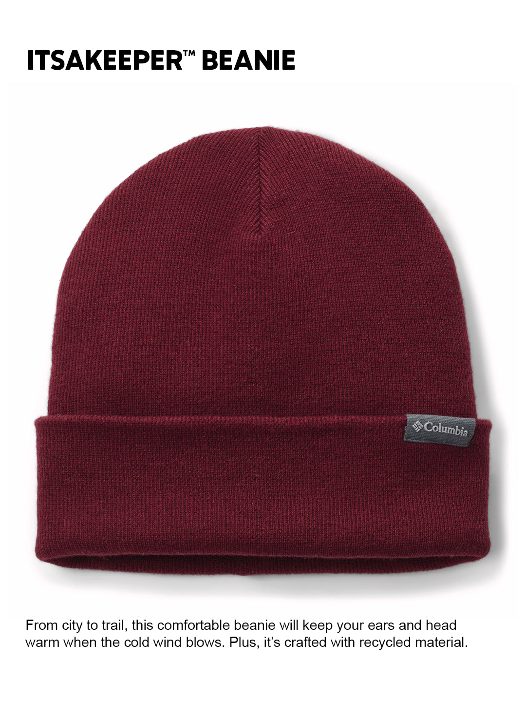 Columbia Unisex Red Itsakeeper Beanie