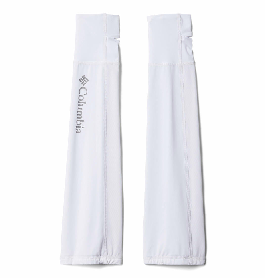 Columbia Unisex White Chill River II Arm Sleeves