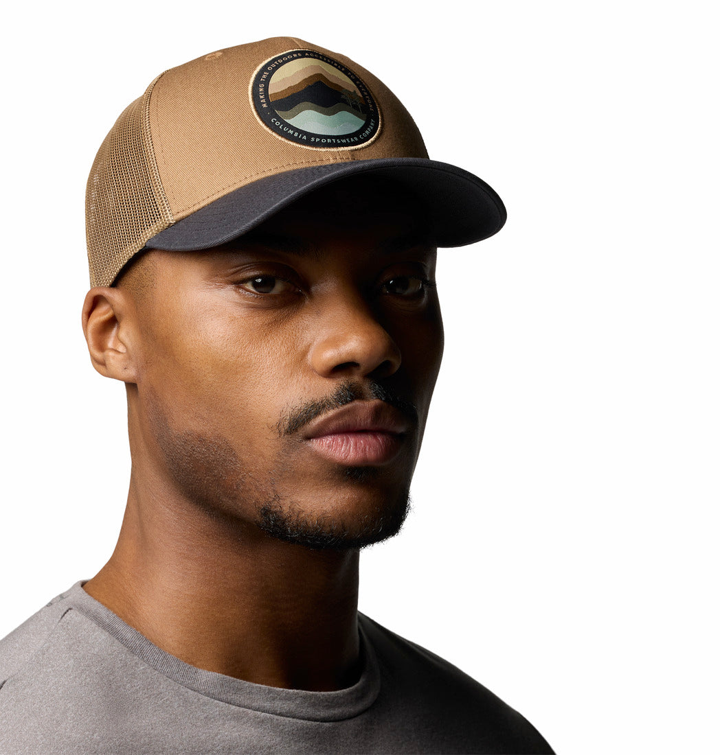 Columbia Unisex Brown Columbia Mesh Snap Back - High