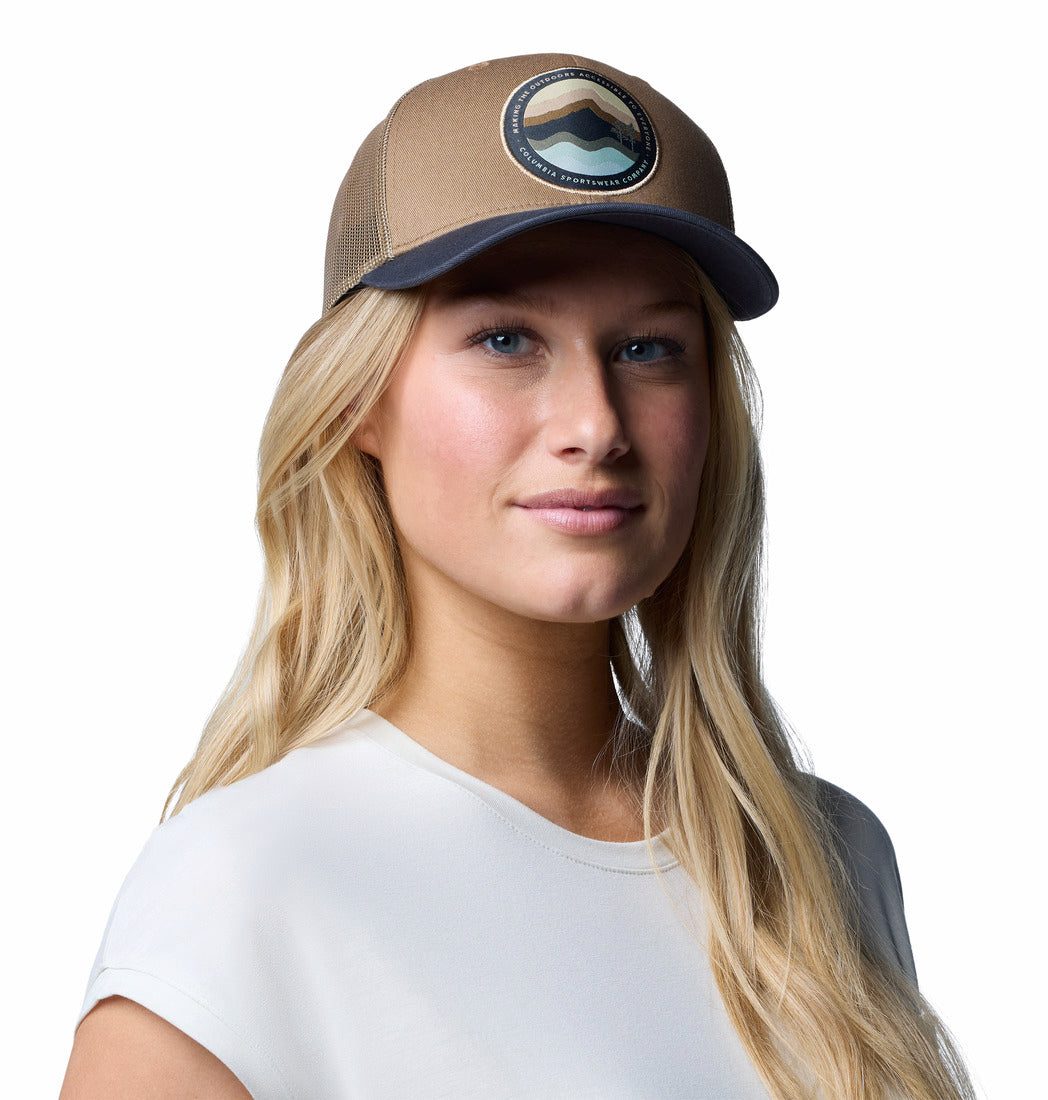 Columbia Unisex Brown Columbia Mesh Snap Back - High