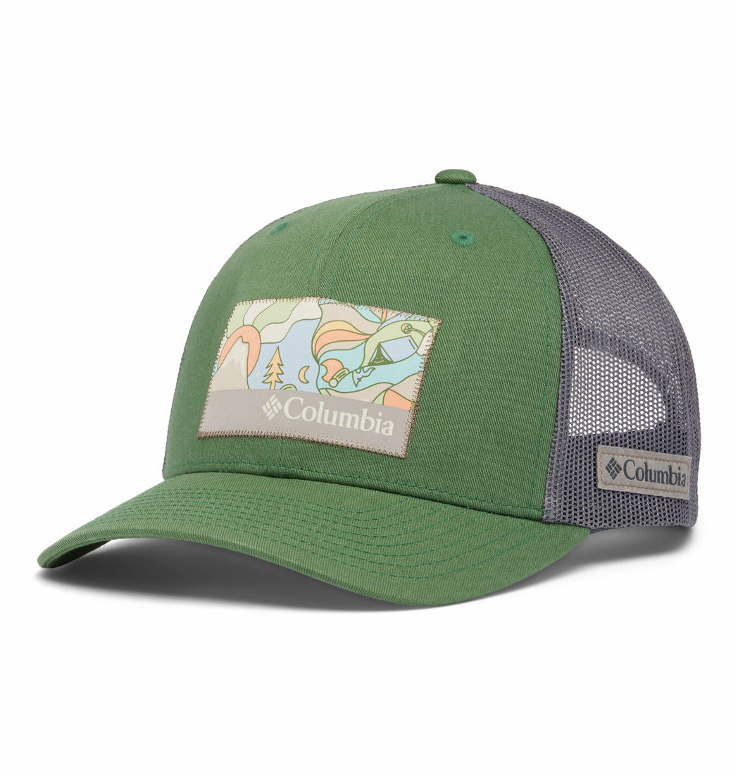 Columbia Unisex Green Columbia Mesh Snap Back - High