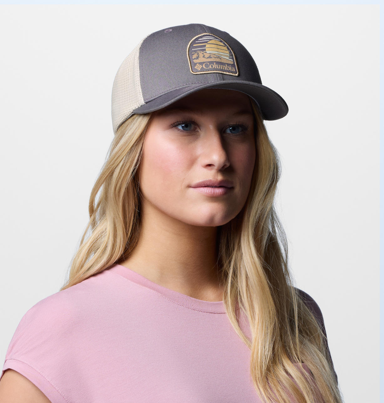 Columbia Unisex Grey Mesh Ball Cap