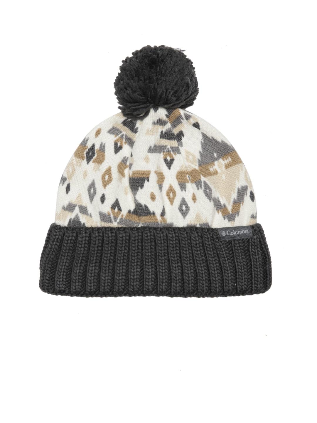 Columbia Unisex White Sweater Weather Pom Beanie