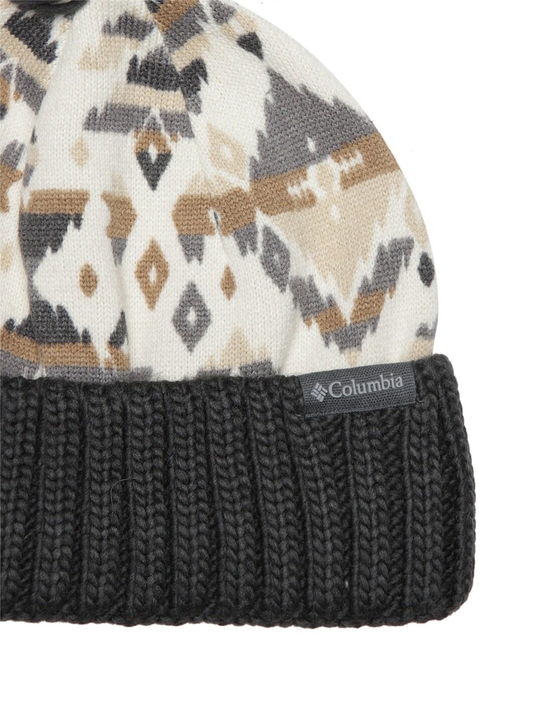 Columbia Unisex White Sweater Weather Pom Beanie