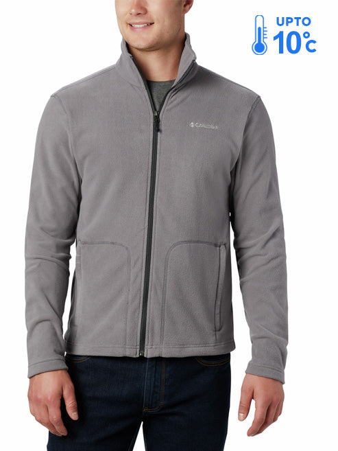 Columbia Men Grey Fast Trek Light Fleece Jacket
