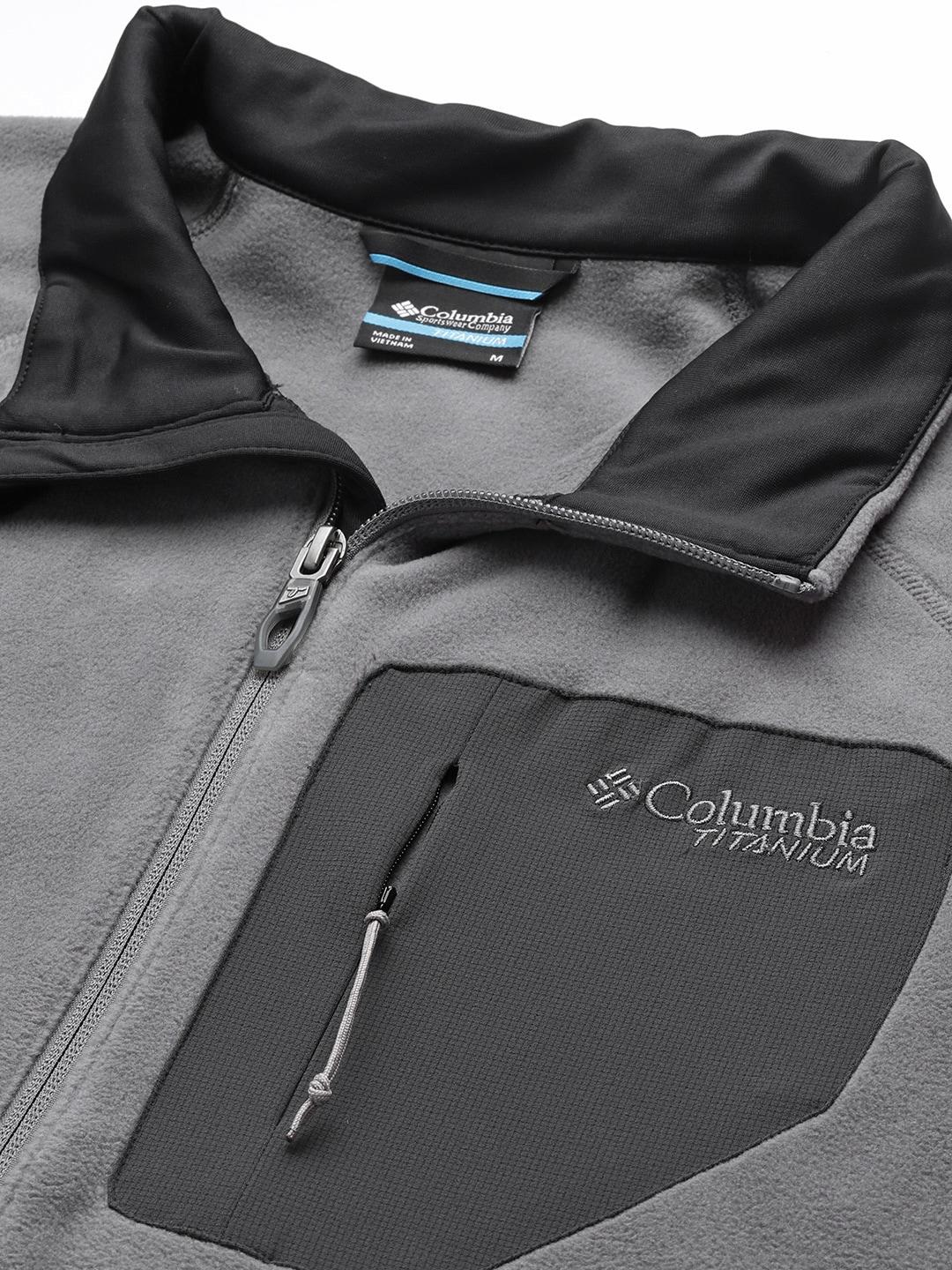 Columbia Men Grey Titan Pass 2.0 II Fleece Jacket