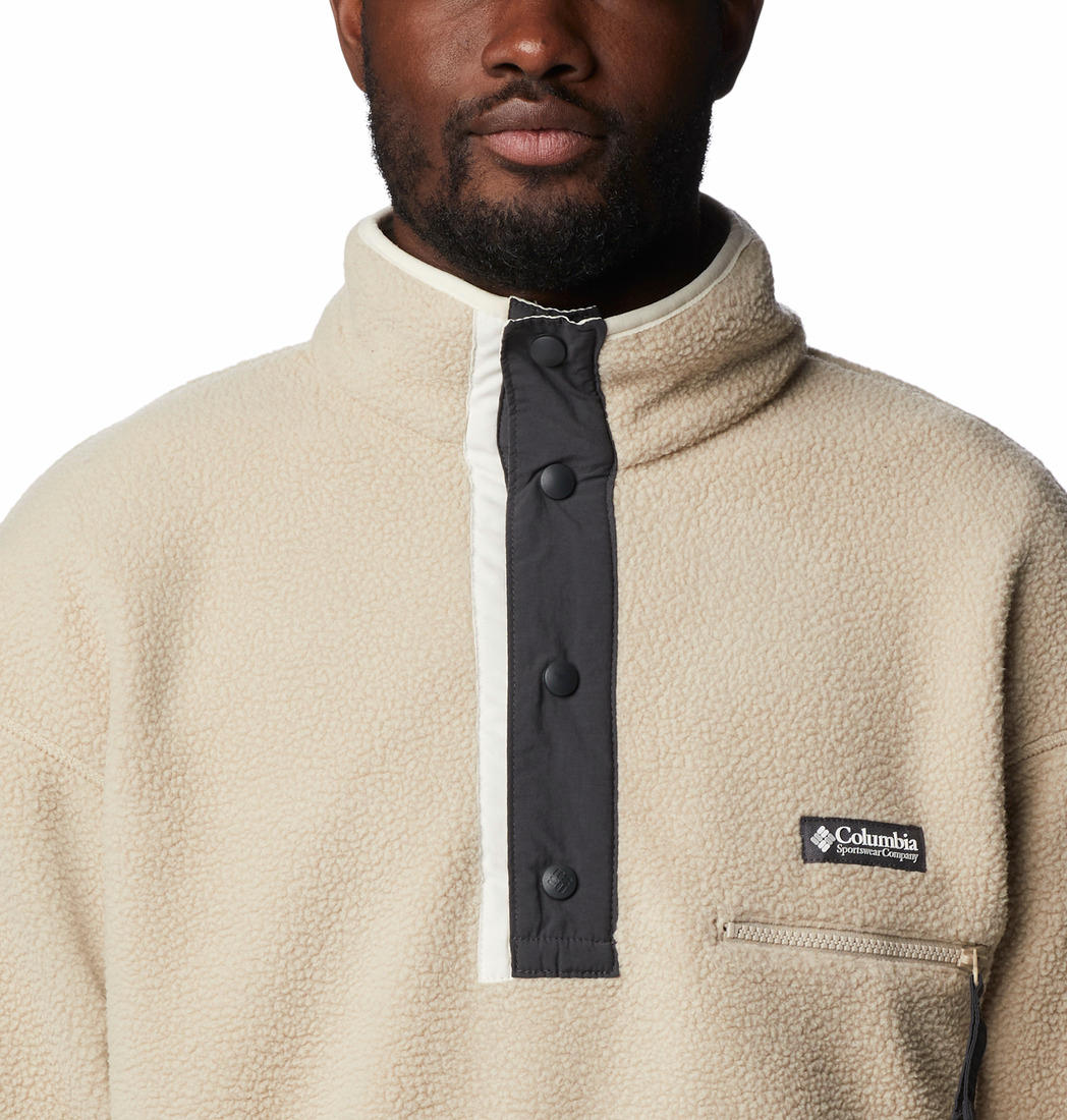 Columbia Men Beige Helvetia Half Snap Fleece