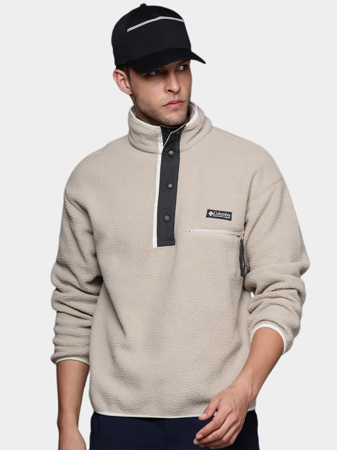 Columbia Men Brown Helvetia Half Snap Fleece