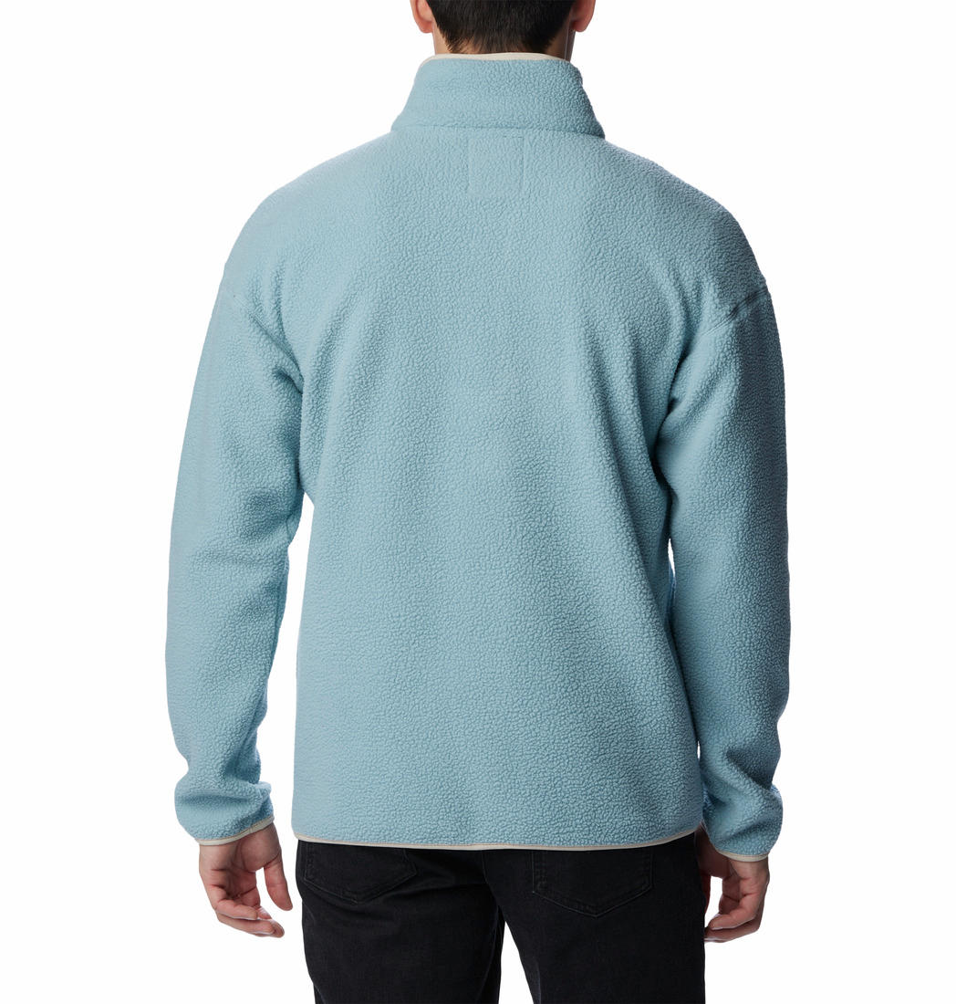 Columbia Men Blue Helvetia Half Snap Fleece Top