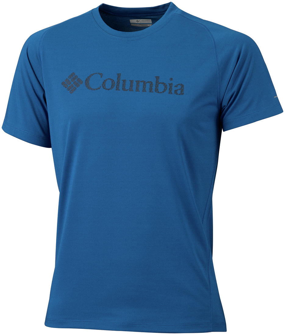 Columbia Men Assorted Mountain Tech Logo S S Crew (Sun Protection)