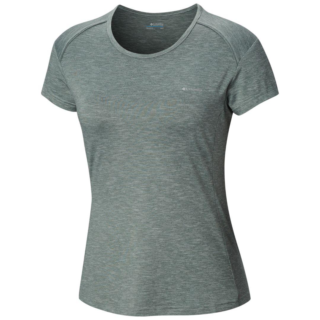 Columbia Women Green Firwood Camp Tee (Sun Protection)