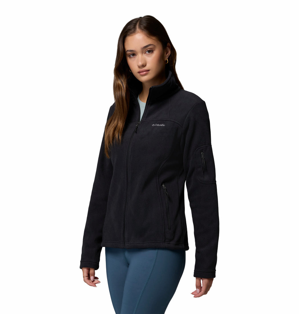 Columbia Women Black Fast Trek II Jacket (Plus Size)
