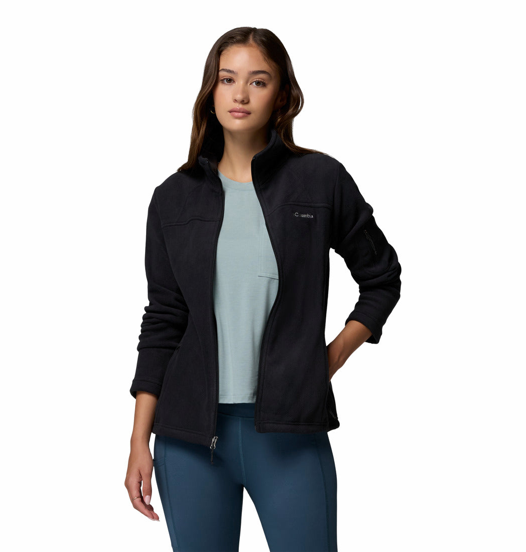 Columbia Women Black Fast Trek II Jacket (Plus Size)