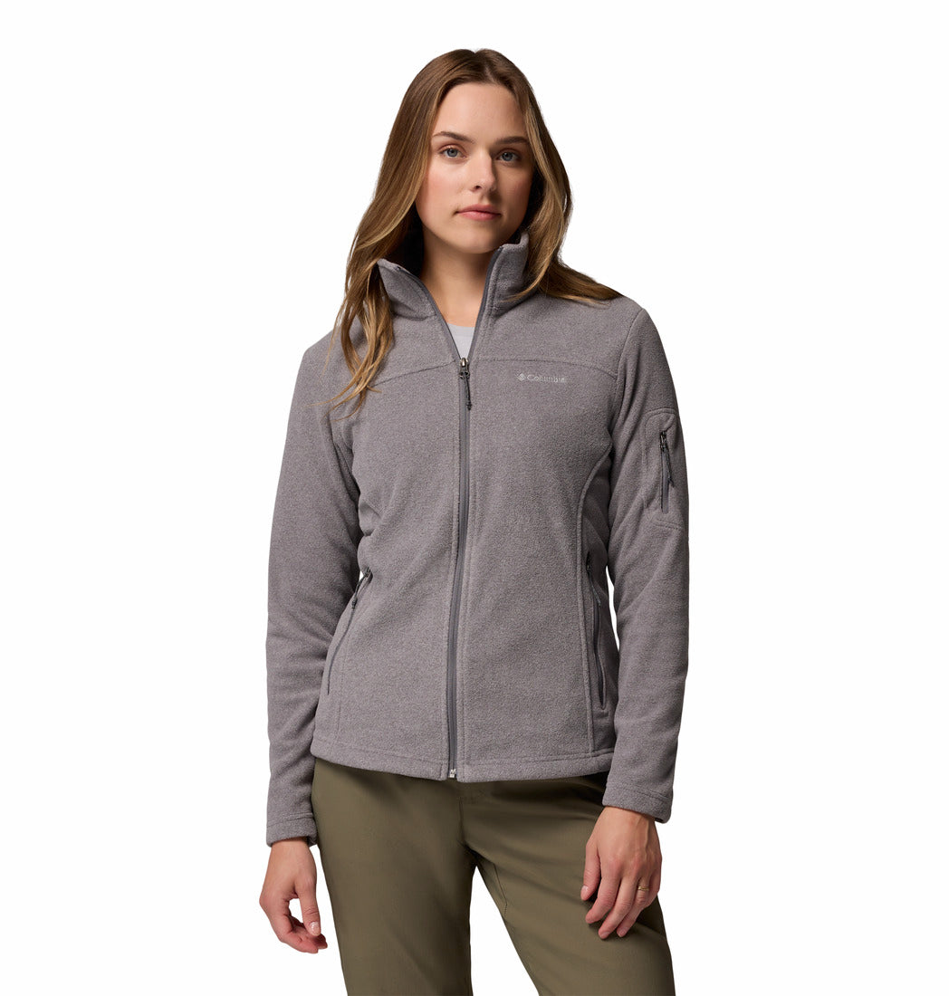 Columbia Women Grey Fast Trek II Jacket (Plus Size)