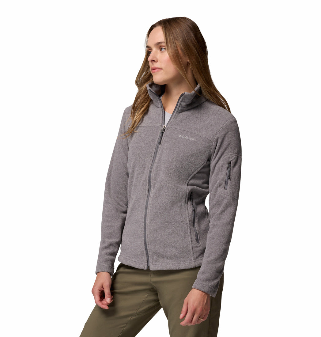 Columbia Women Grey Fast Trek II Jacket (Plus Size)