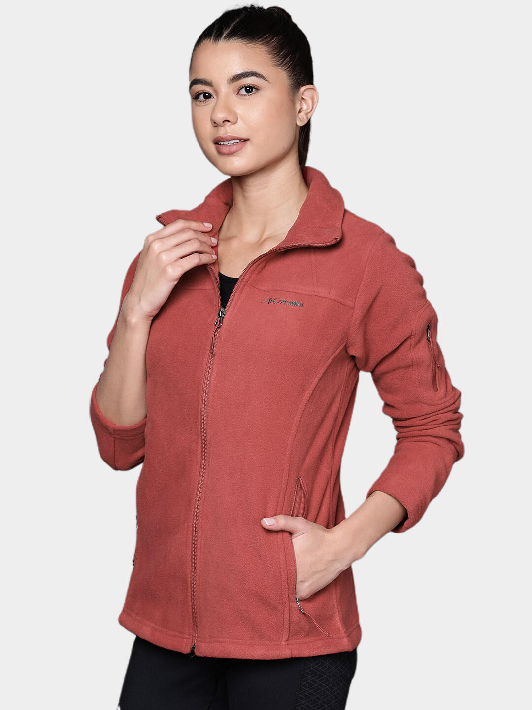 Columbia Women Red Fast Trek II Jacket
