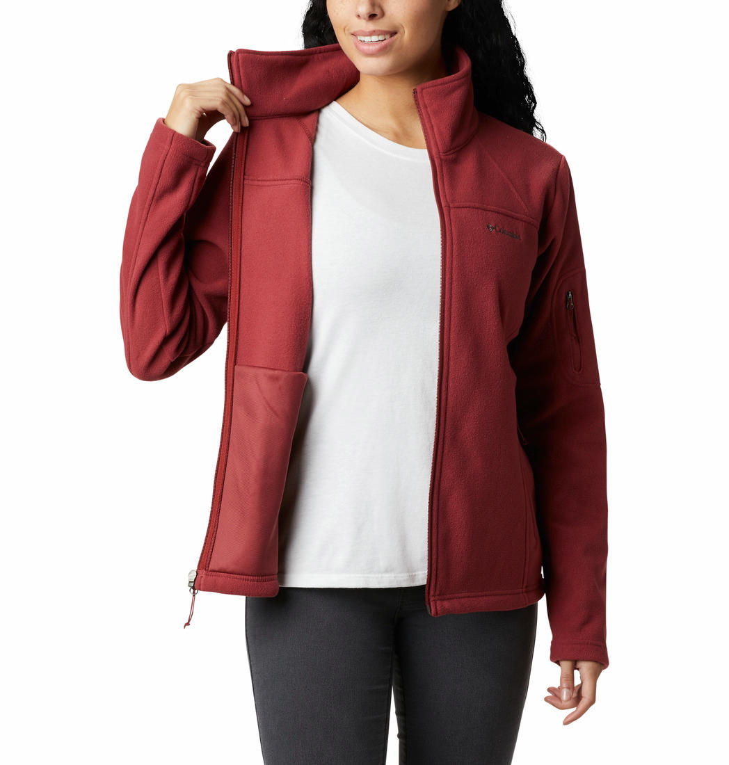 Columbia Women Red Fast Trek II Jacket