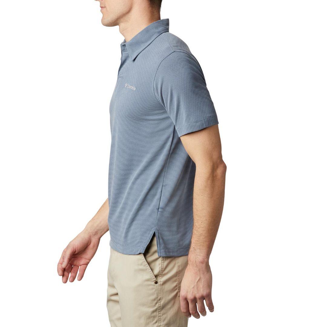 Columbia Men Blue Sun Ridge Polo (Sun Protection)