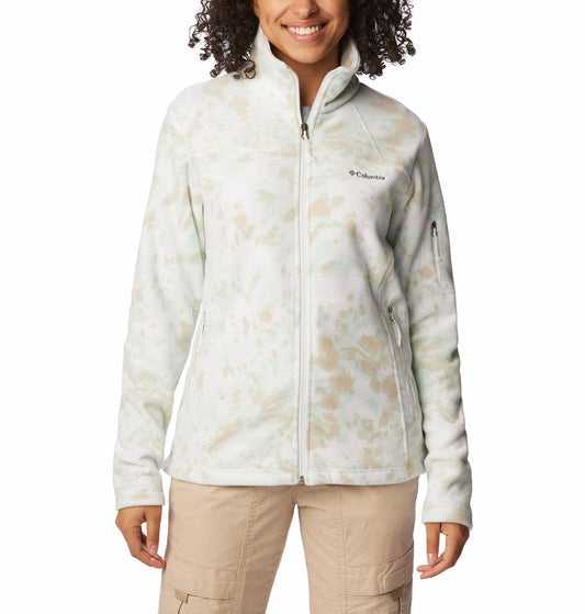 Columbia Women Multi Fast Trek Printed Fleece Jacket