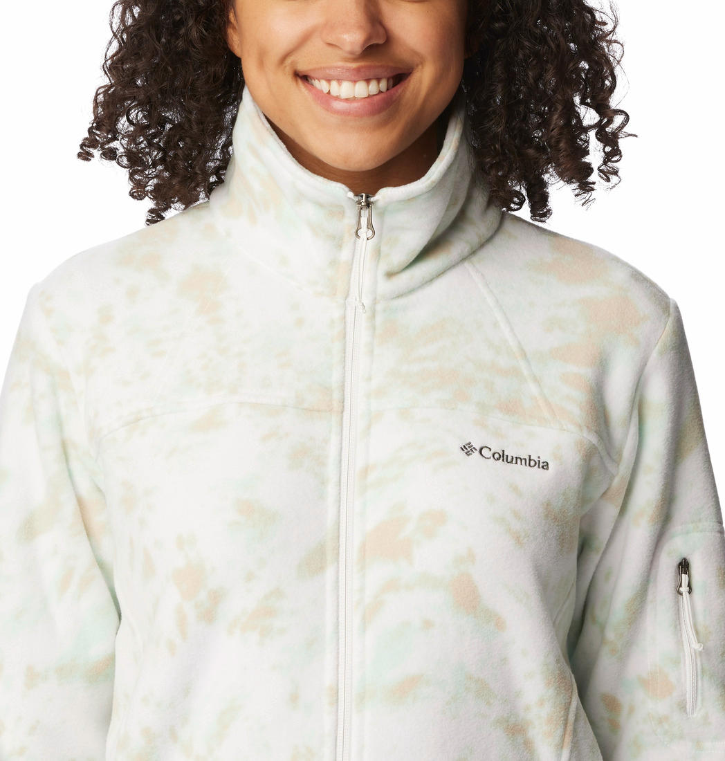 Columbia Women Multi Fast Trek Printed Fleece Jacket