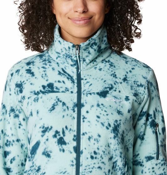 Columbia Women Multi Fast Trek Printed Fleece Jacket