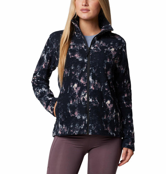 Columbia Womens Purple Fast Trek Printed Jacket