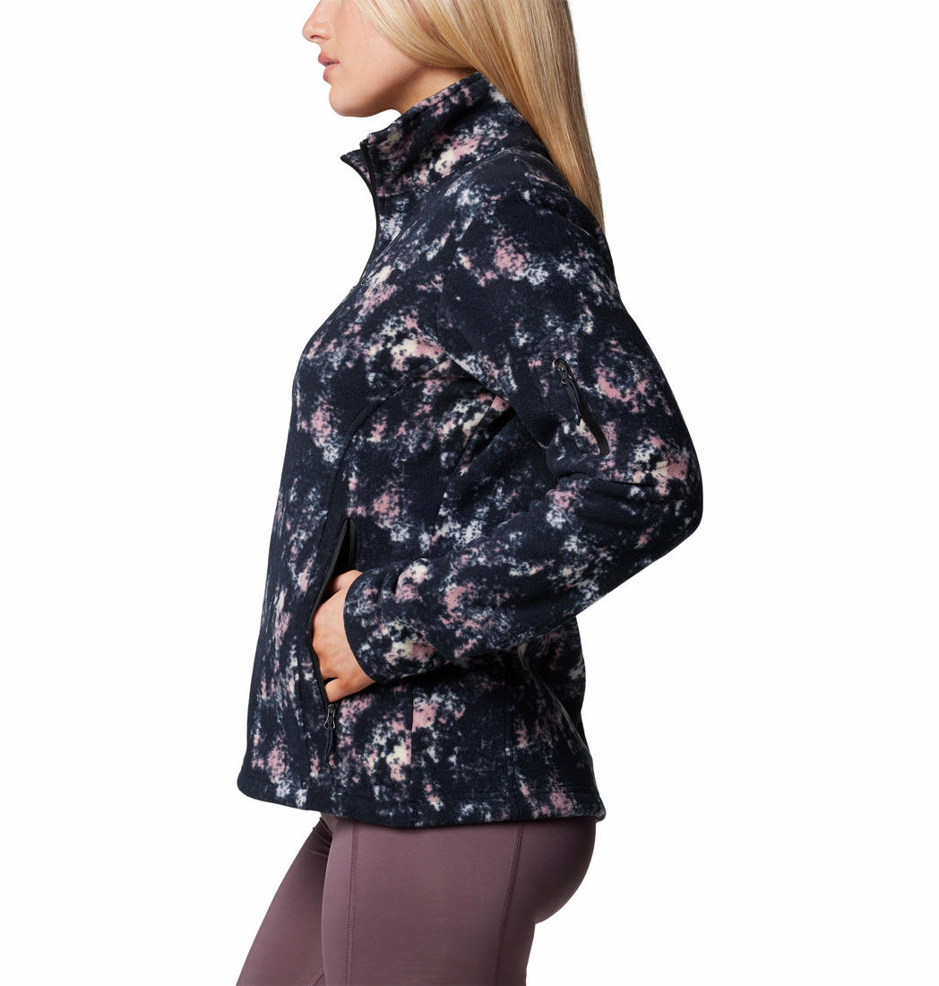 Columbia Womens Purple Fast Trek Printed Jacket