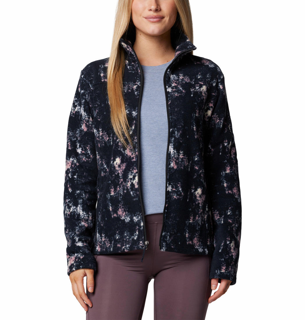 Columbia Womens Purple Fast Trek Printed Jacket
