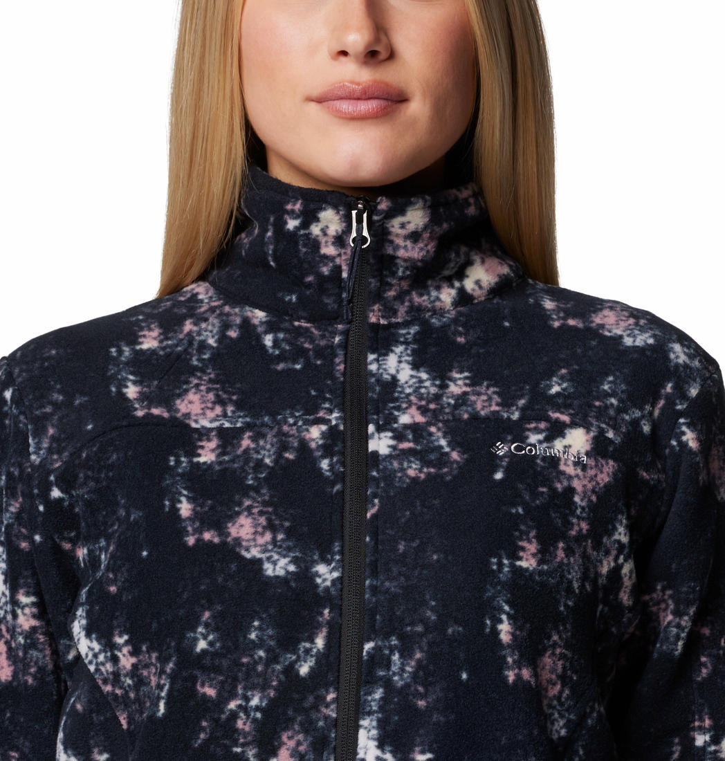 Columbia Womens Purple Fast Trek Printed Jacket