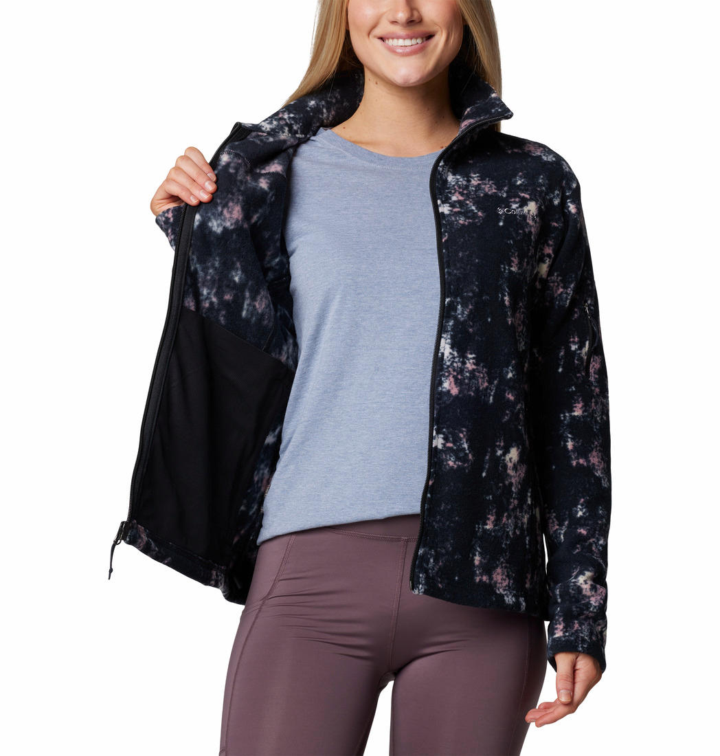 Columbia Womens Purple Fast Trek Printed Jacket