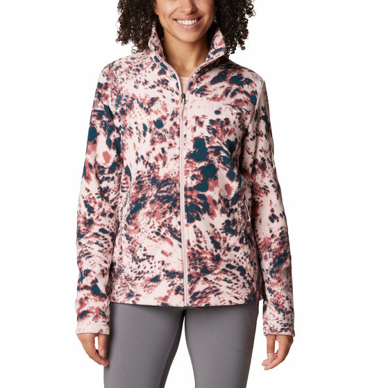 Columbia Women Multi Fast Trek Printed Fleece Jacket