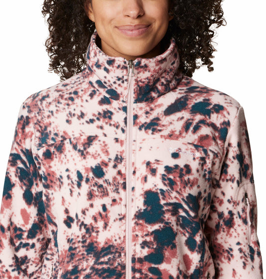 Columbia Women Multi Fast Trek Printed Fleece Jacket
