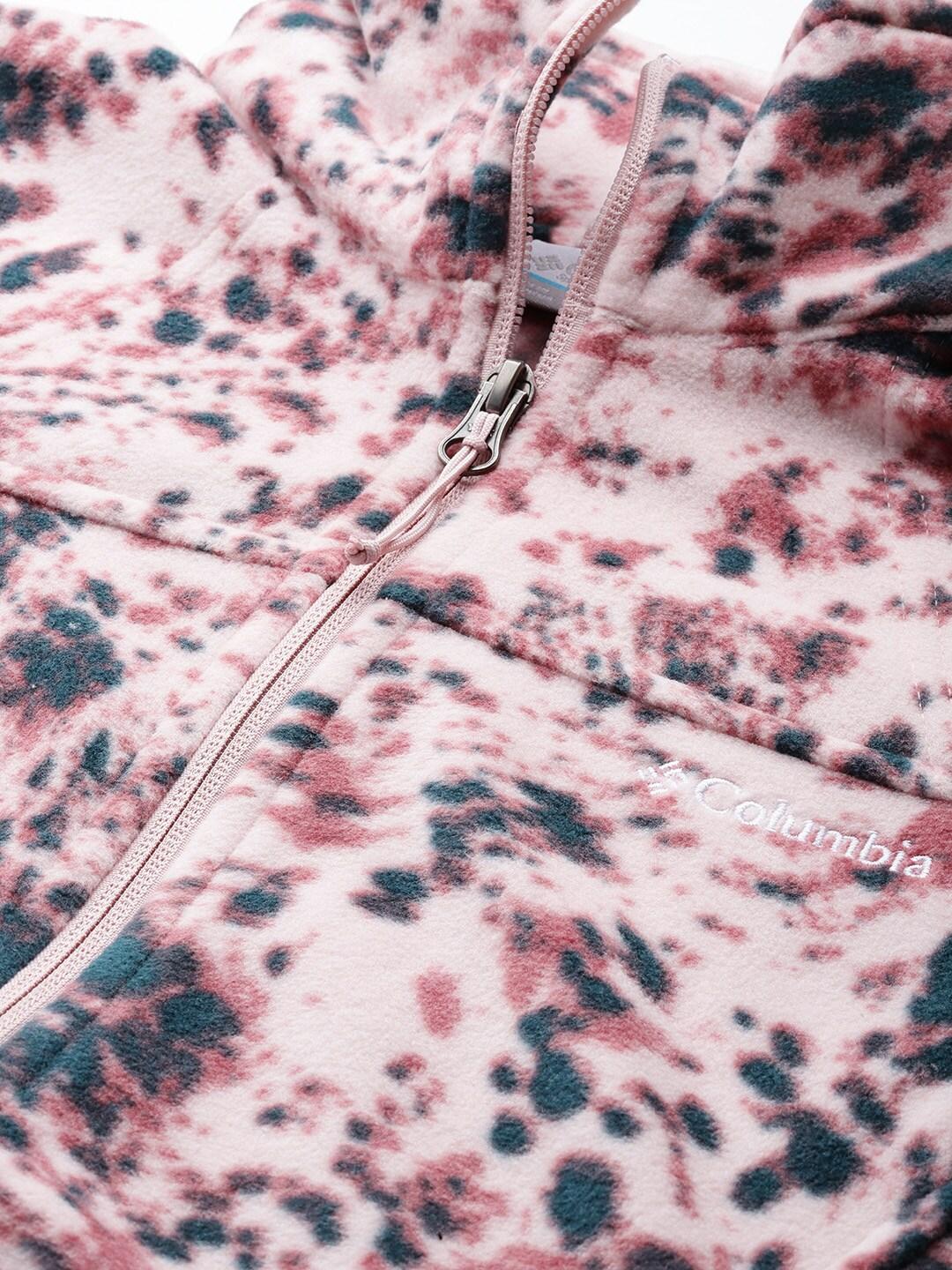 Columbia Women Multi Fast Trek Printed Fleece Jacket