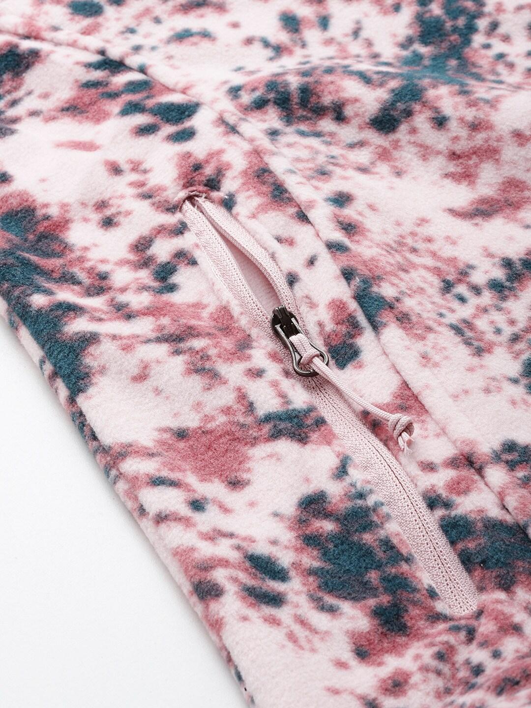 Columbia Women Multi Fast Trek Printed Fleece Jacket