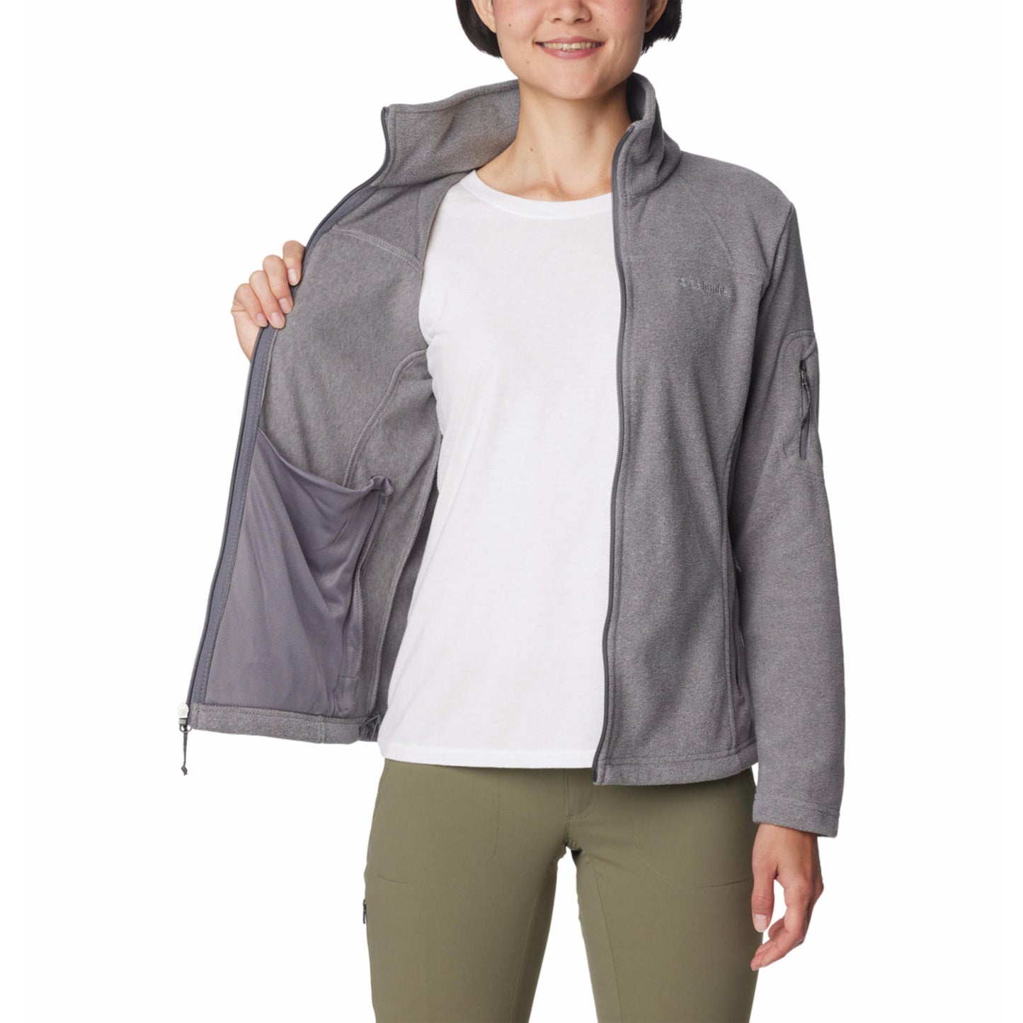Columbia Women Grey Fast Trek II Jacket