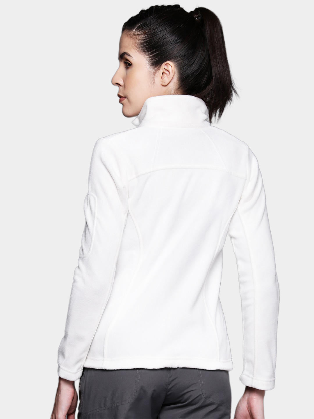 Columbia Women White Fast Trek II Fleece Jacket
