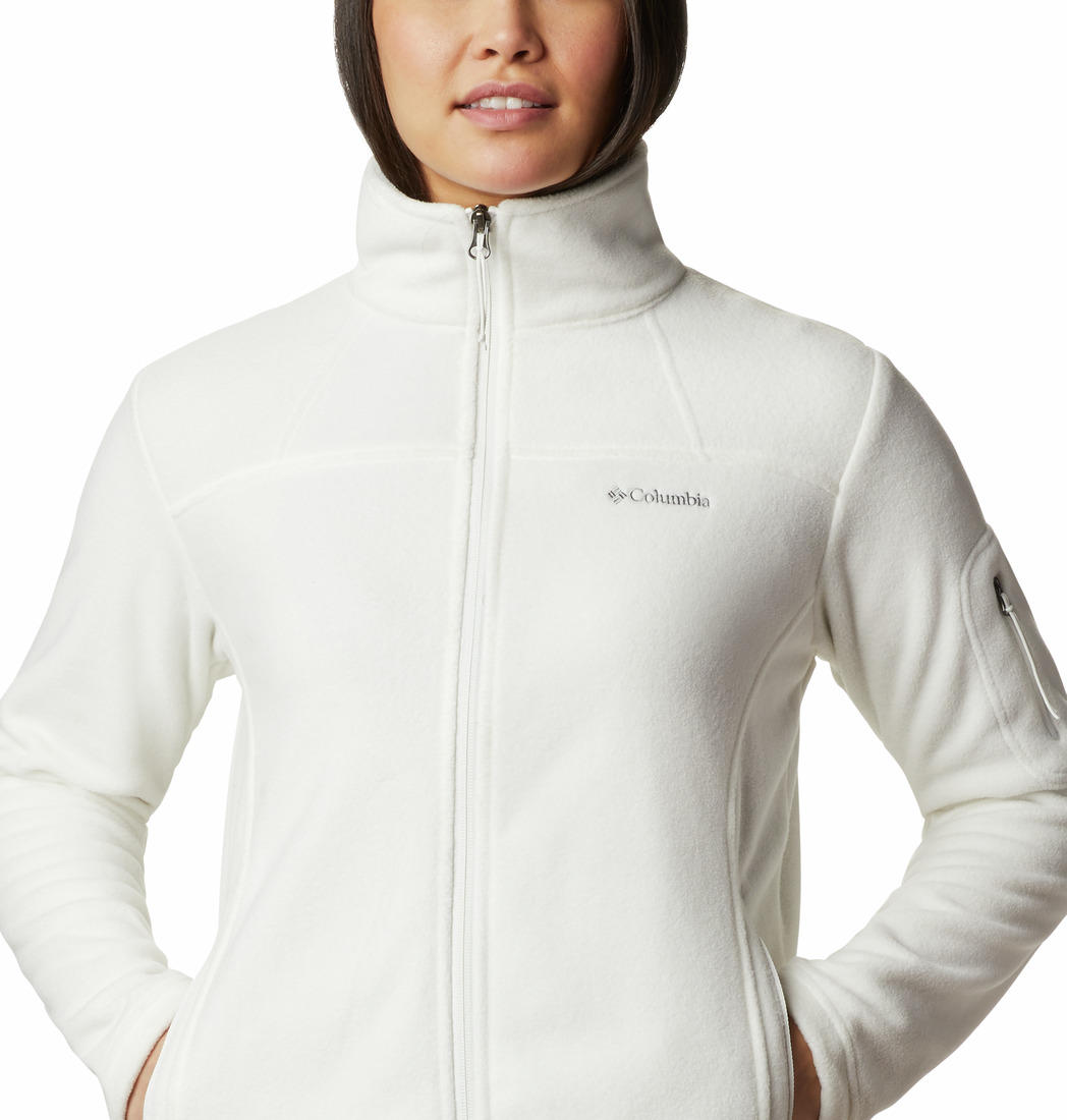 Columbia Women White Fast Trek II Fleece Jacket