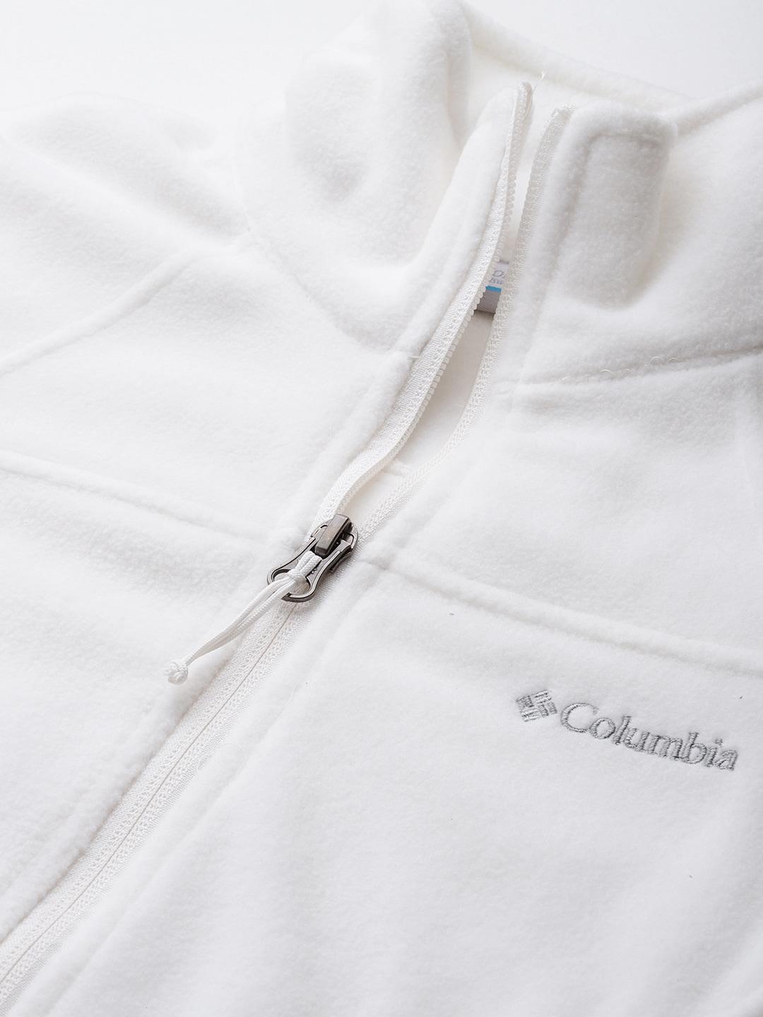 Columbia Women White Fast Trek II Fleece Jacket
