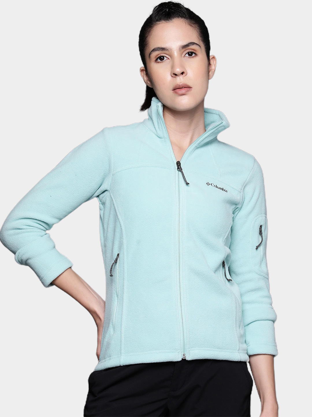 Columbia Women Blue Fast Trek II Fleece Jacket