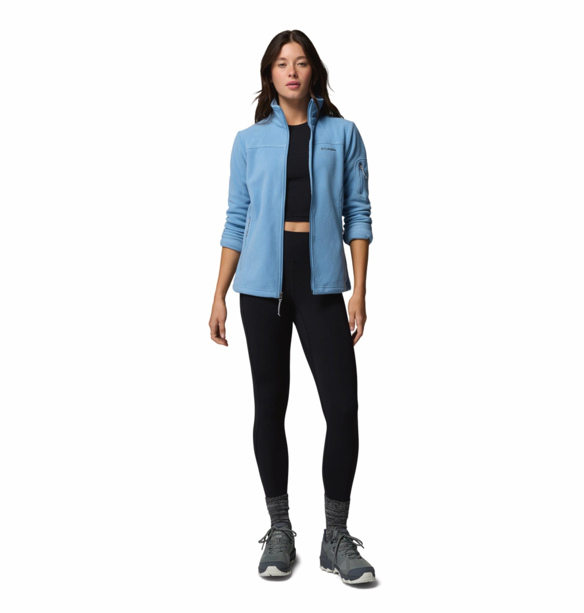 women blue fast trek ii fleece jacket