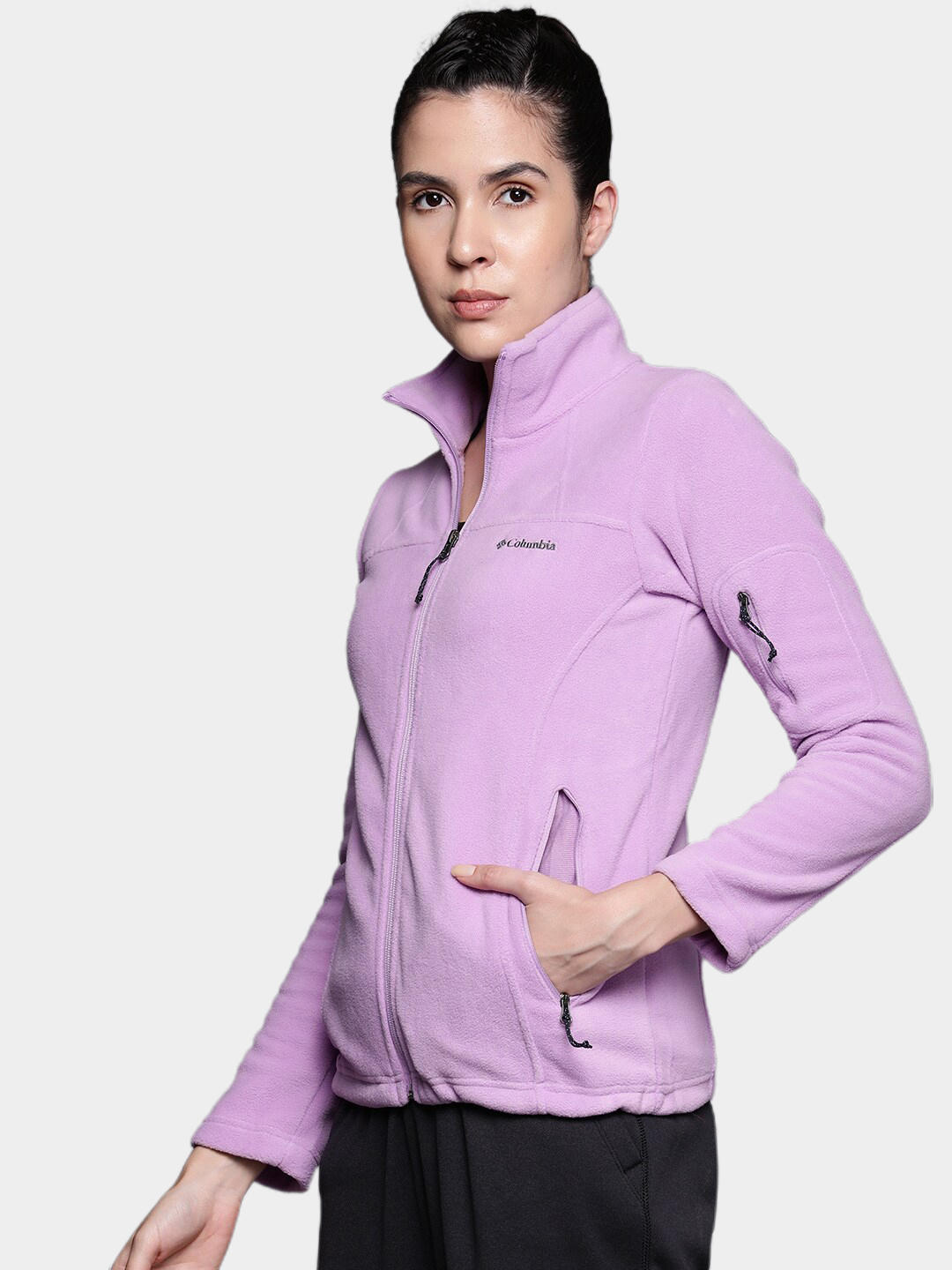 Columbia Women Purple Fast Trek II Fleece Jacket
