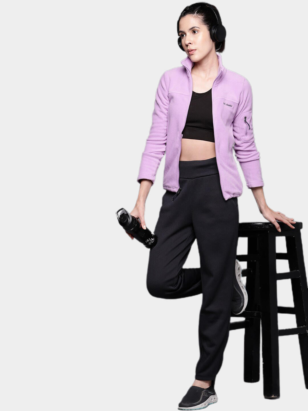 Columbia Women Purple Fast Trek II Fleece Jacket
