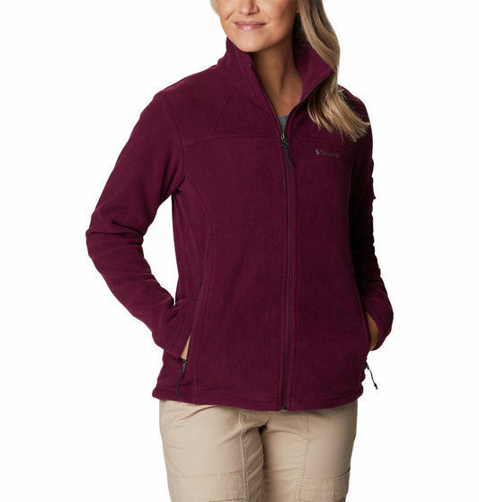 Columbia Women Maroon Fast Trek II Jacket