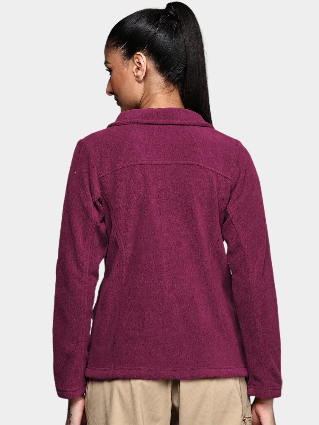 Columbia Women Maroon Fast Trek II Jacket