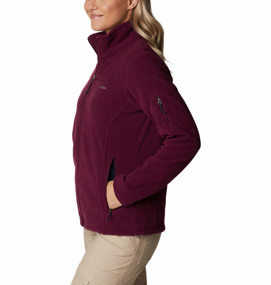 Columbia Women Maroon Fast Trek II Jacket
