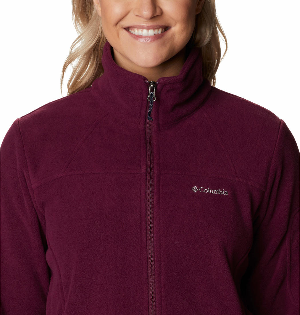 Columbia Women Maroon Fast Trek II Jacket