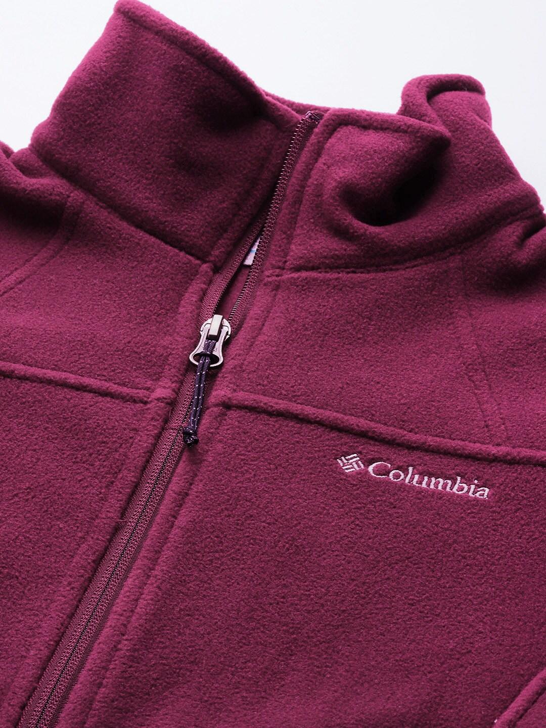 Columbia Women Maroon Fast Trek II Jacket