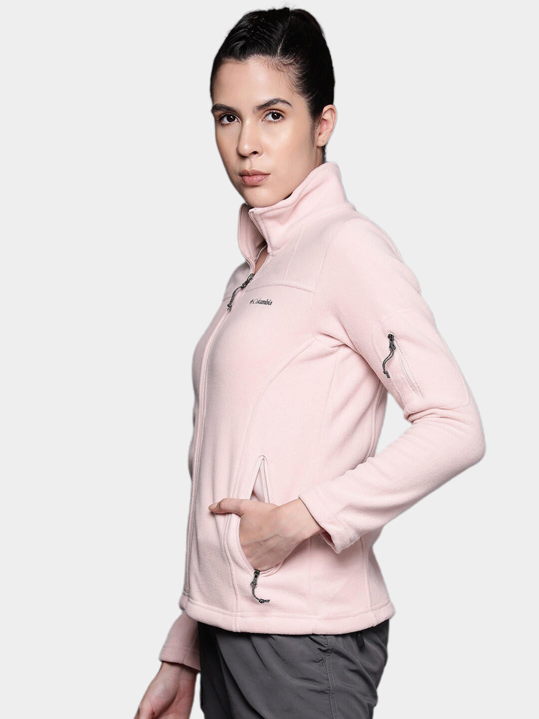 Columbia Women Pink Fast Trek II Fleece Jacket